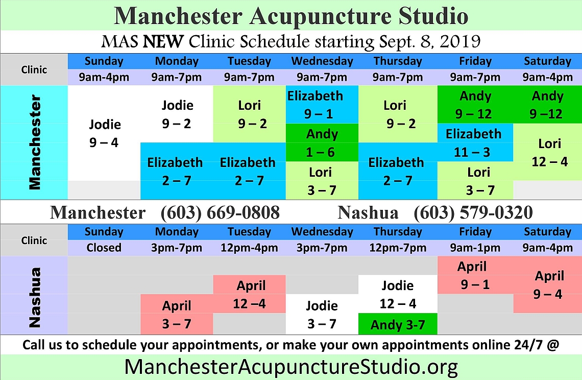 Lori's here, Nashua's open again on Fridays and the New Clinic